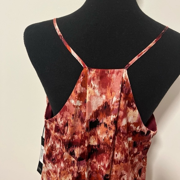 Nicole Miller New York Berry Fuchsia Maxi  Strappy Dress NWT Size M - Picture 3 of 6